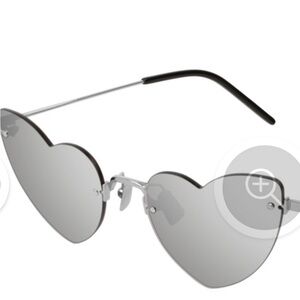 Heart-Shaped Silver Sunglasses Yves Saint Laurent - YSL SL 254 LOULOU Sunglasses